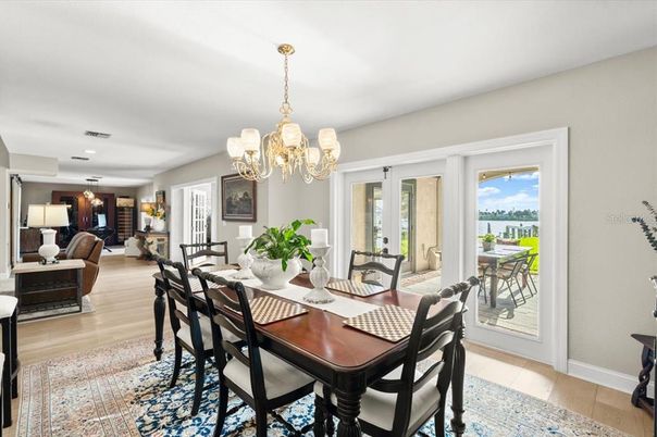 Chandelier, Dining room, Interior, Living room, Wood Texture Flooring