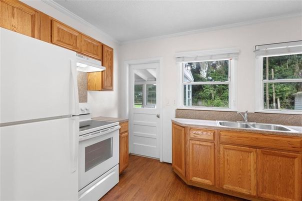 Interior, Kitchen, Wood Texture Flooring