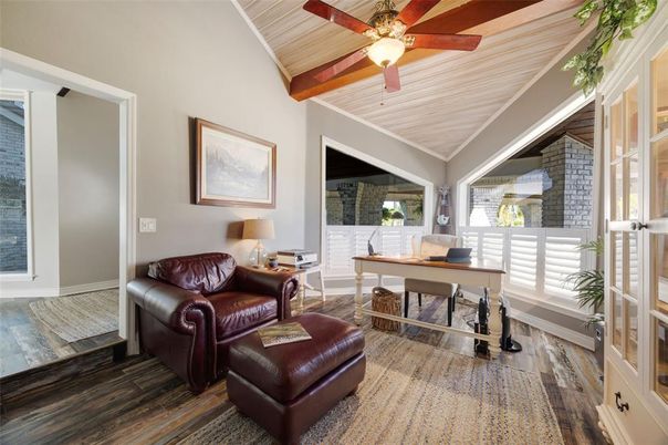 Home Office, Interior, Wood Texture Flooring