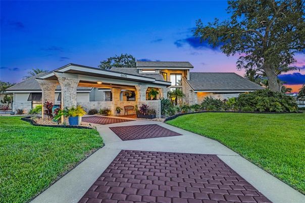 Backyard, Exterior, Facade, Mediterranean