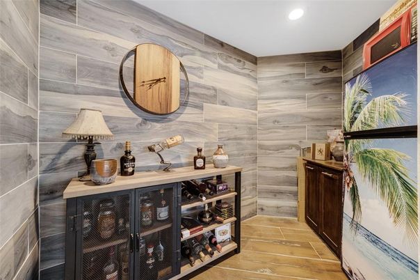 Interior, Recessed Lighting, Wood Texture Flooring, Wooden Walls