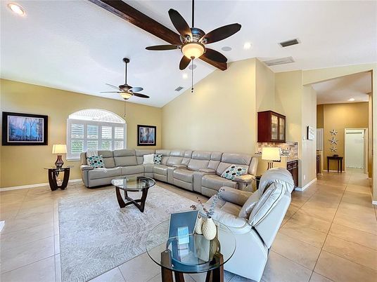Interior, Living room, Recessed Lighting