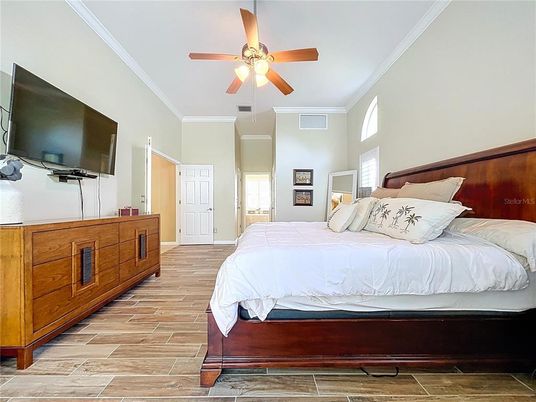 Bedroom, Interior, Wood Texture Flooring
