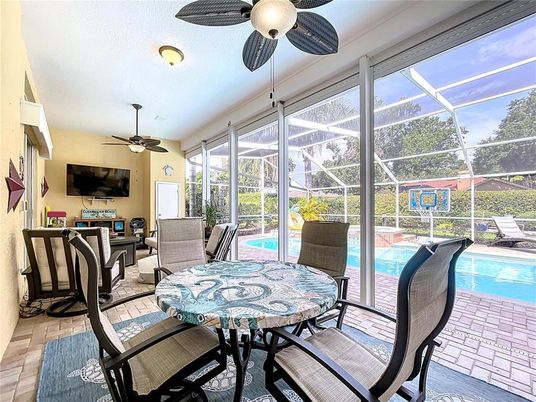 Dining room, Glass Ceilings, Interior, Pool, Sun Room