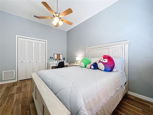 Bedroom, Interior, Wood Texture Flooring
