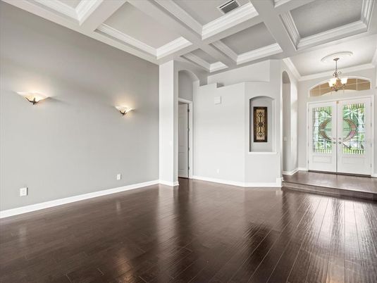 Empty room, Interior, Wood Texture Flooring