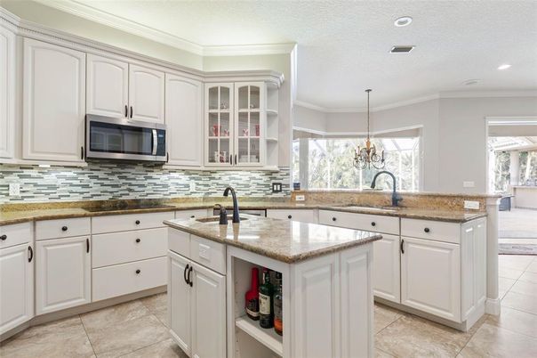 Chandelier, Interior, Kitchen, Recessed Lighting