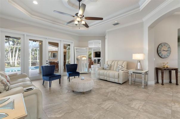 Interior, Living room, Recessed Lighting