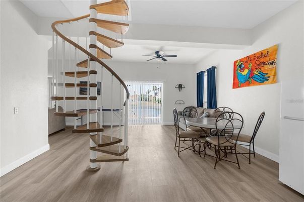 Dining room, Interior, Wood Texture Flooring