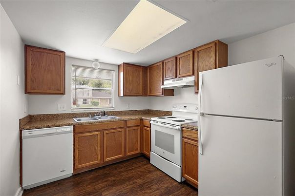 Interior, Kitchen, Wood Texture Flooring
