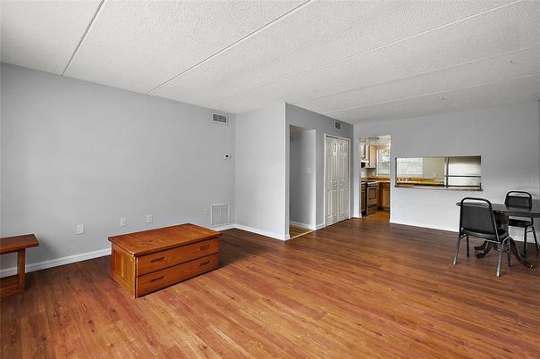 Interior, Kitchen, Wood Texture Flooring