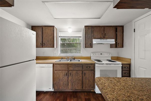 Interior, Kitchen, Wood Texture Flooring