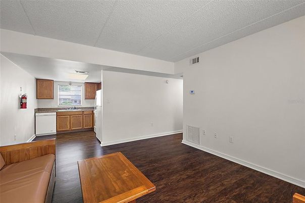 Interior, Kitchen, Wood Texture Flooring
