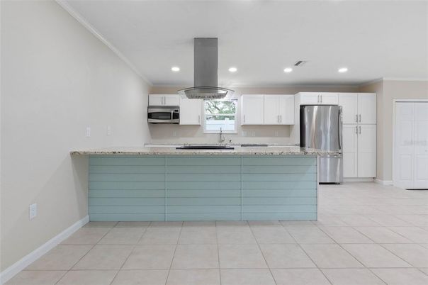 Interior, Kitchen, Recessed Lighting, Stainless Steel Appliances