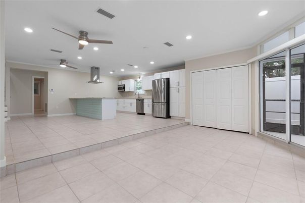 Interior, Kitchen, Recessed Lighting, Stainless Steel Appliances