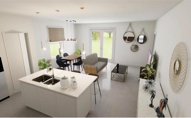 Dining room, Interior, Living room, Pendant Lights