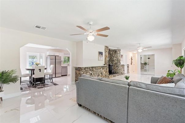 Dining room, Fireplace, Interior, Living room, Marble