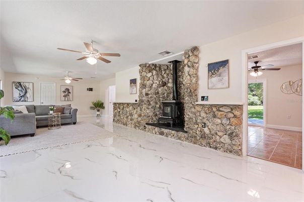 Fireplace, Interior, Living room, Stone Walls