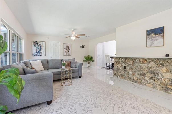 Interior, Living room, Stone Walls
