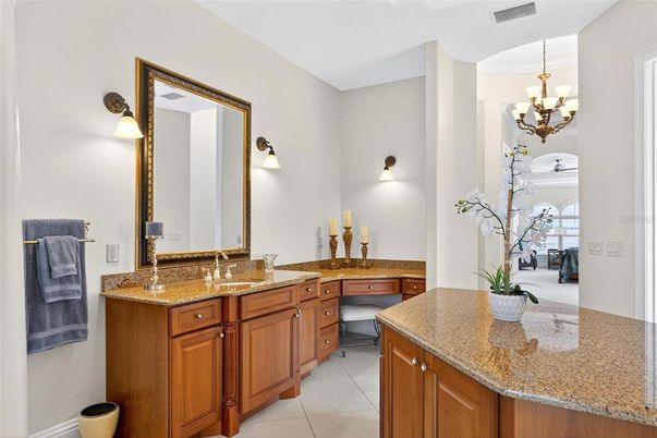 Bathroom, Chandelier, Dual Sink Vanities, Interior