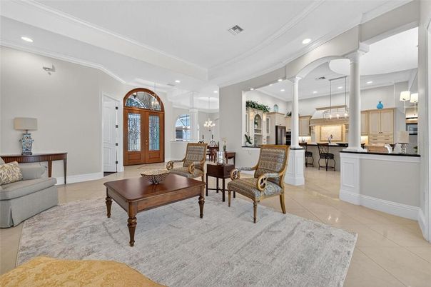 Dining room, Interior, Kitchen, Living room, Pendant Lights, Recessed Lighting