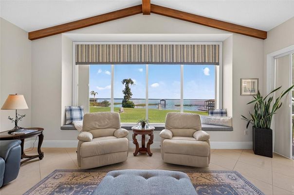 Interior, Living room, Water, Wooden Beams