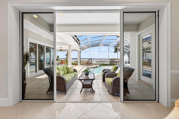 Glass Ceilings, Interior, Recessed Lighting, Sun Room, Water