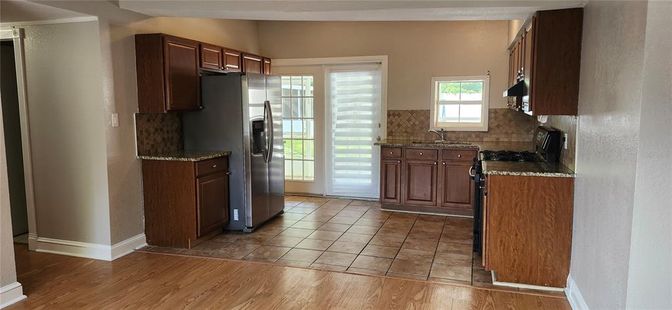 Interior, Kitchen, Wood Texture Flooring