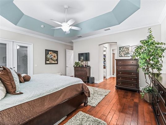 Bedroom, Interior, Wood Texture Flooring