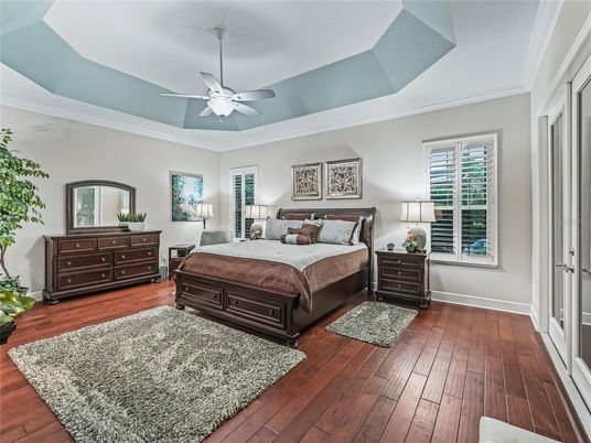 Bedroom, Interior, Wood Texture Flooring