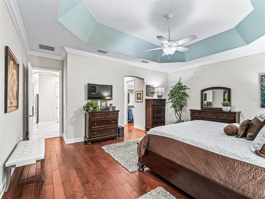 Bedroom, Interior, Wood Texture Flooring