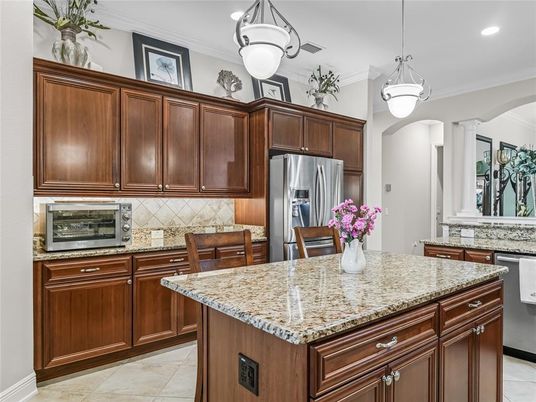 Interior, Kitchen, Pendant Lights, Recessed Lighting, Stainless Steel Appliances