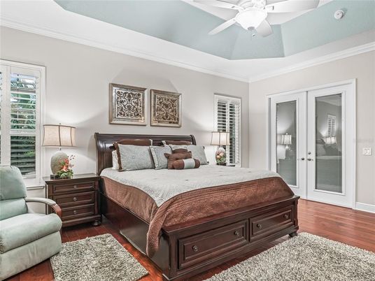 Bedroom, Interior, Wood Texture Flooring