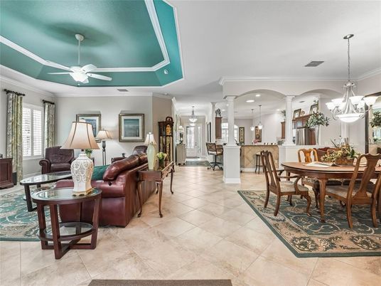 Chandelier, Dining room, Interior, Kitchen, Living room, Pendant Lights, Recessed Lighting