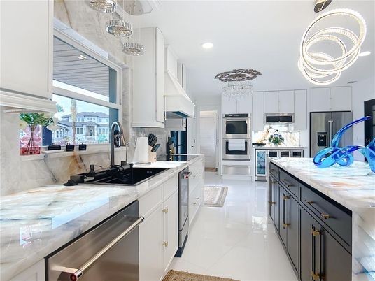 Interior, Kitchen, Recessed Lighting, Stainless Steel Appliances