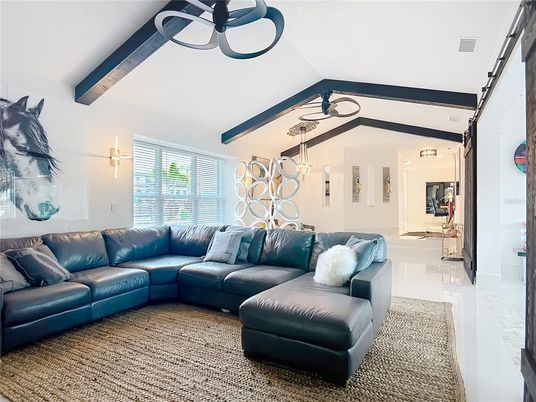 Interior, Living room, Wooden Beams
