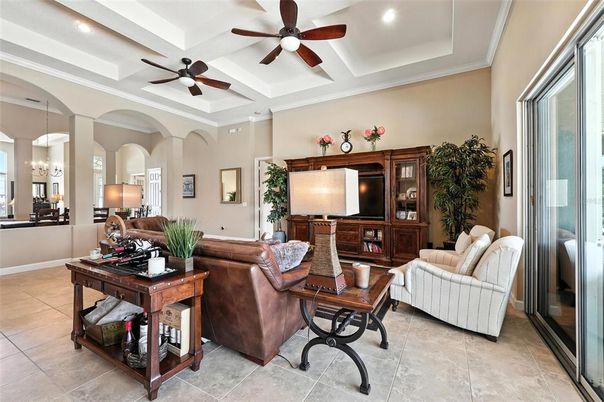 Interior, Living room, Recessed Lighting