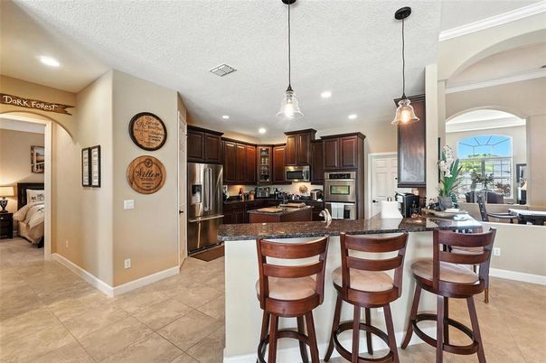 Interior, Kitchen, Pendant Lights, Recessed Lighting, Stainless Steel Appliances