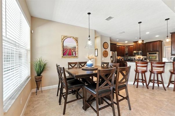 Dining room, Interior, Kitchen, Pendant Lights, Recessed Lighting