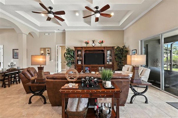 Interior, Living room, Recessed Lighting