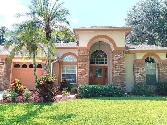 Attached, Exterior, Facade, Brick Facade, Mediterranean