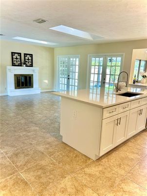 Empty room, Fireplace, Interior, Kitchen