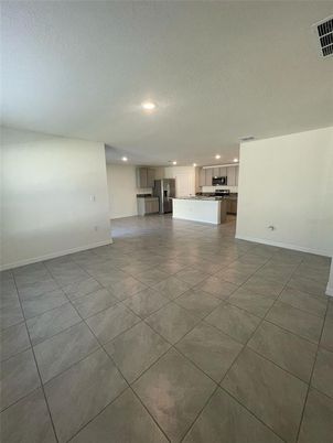 Empty room, Interior, Kitchen, Recessed Lighting