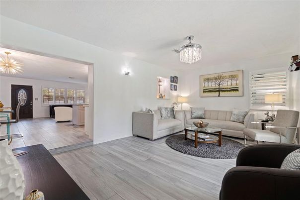 Chandelier, Interior, Living room, Pendant Lights, Wood Texture Flooring