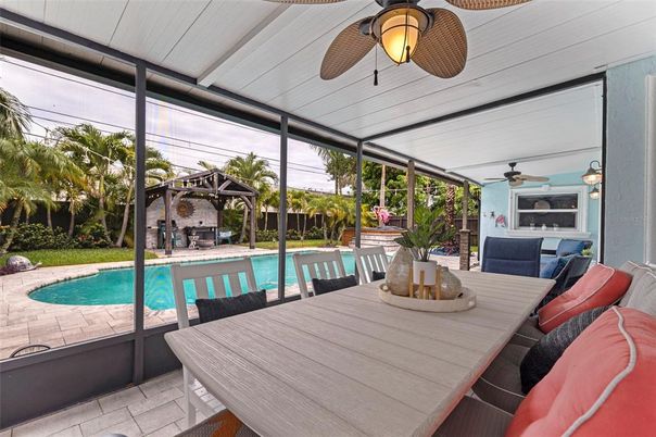 Dining room, Interior, Pool, Sun Room