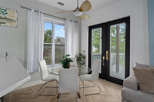 Dining room, Interior, Wood Texture Flooring