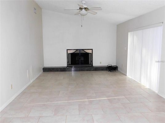 Empty room, Fireplace, Interior