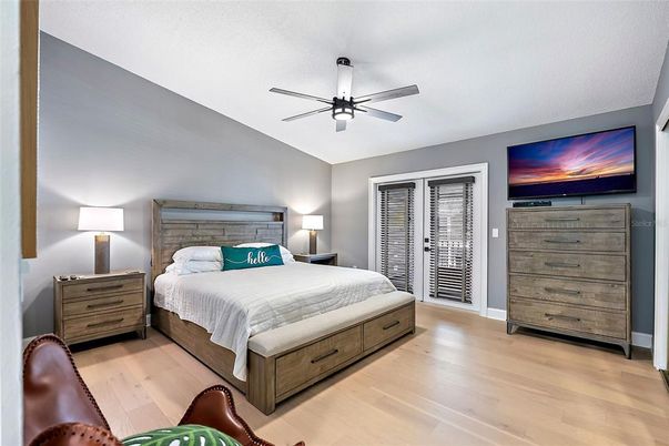 Bedroom, Interior, Wood Texture Flooring