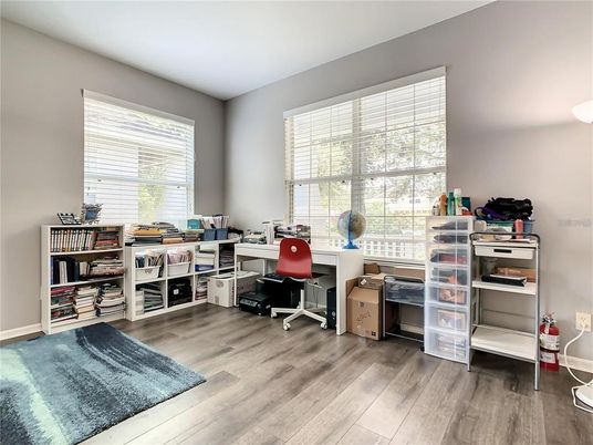 Home Office, Interior, Wood Texture Flooring