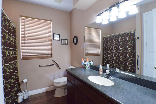 Bathroom, Interior, Wood Texture Flooring